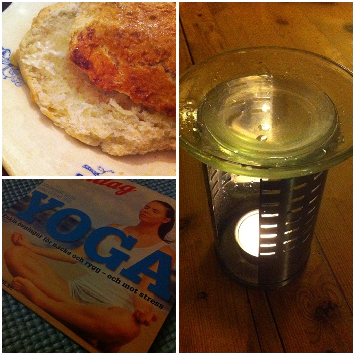 avslappning och engelska scones