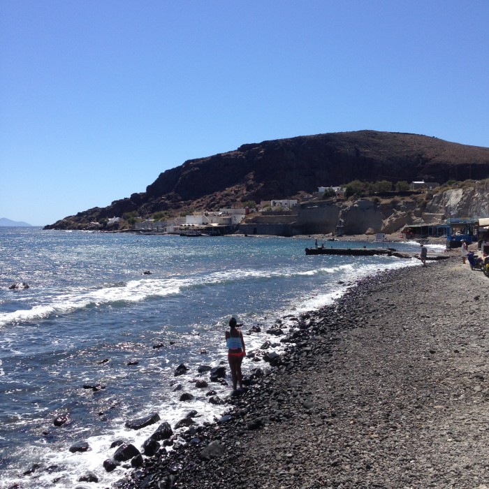 Black beach Santorini