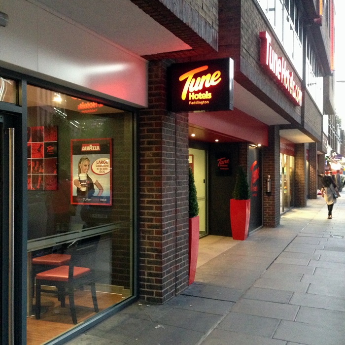 Tune Hotels London Paddington entrance