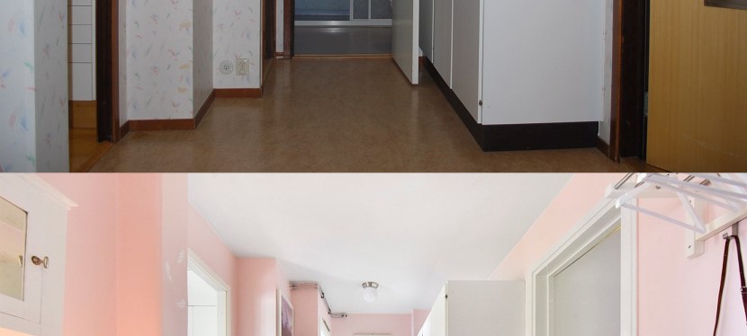 Bilder på min lägenhet – före och&nbsp;efter